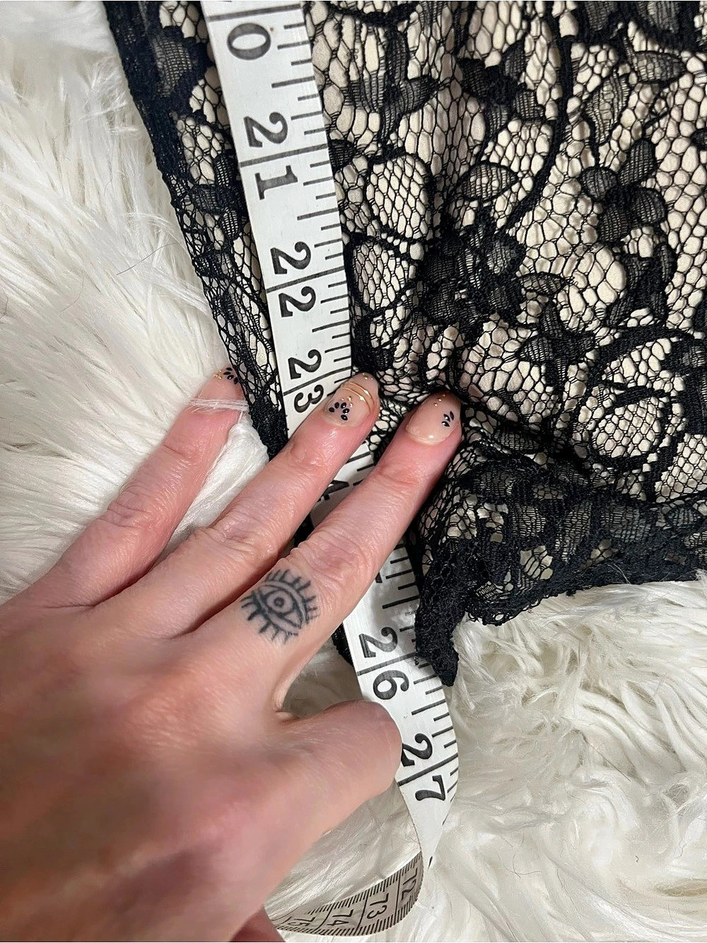 alice + olivia Black And Nude Lace With Leather Zipper Jumpsuit Small - Picture 15 of 16